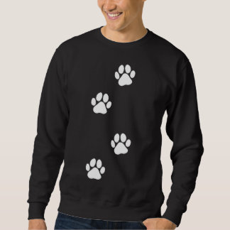 Paw Print Hund Katze Pet Lover Sweatshirt