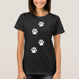 Paw Print Hund Katze Pet Lover T-Shirt
