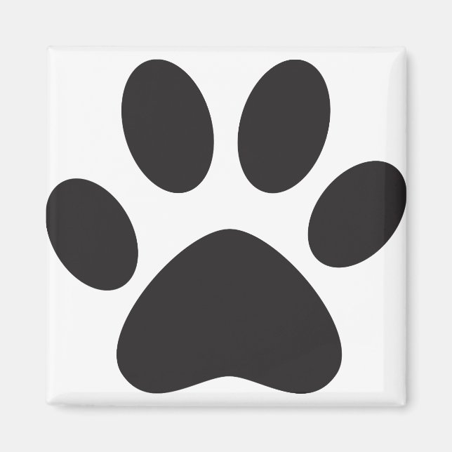 Paw Print Hund Katze Tier Füßchen Welpe Magnet (Vorne)