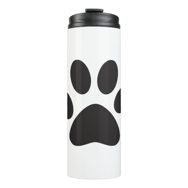 Paw Print Hund Katze Tier Füßchen Welpe Thermosbecher (Vorderseite)
