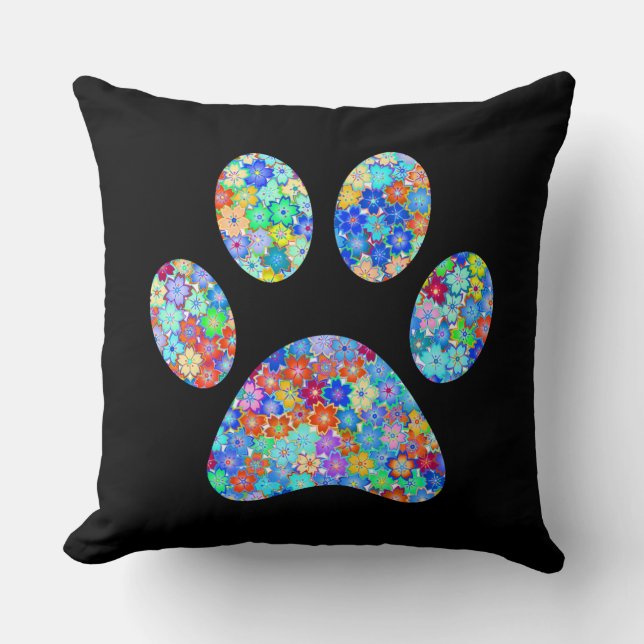 Paw Print Kissen (Vorderseite)