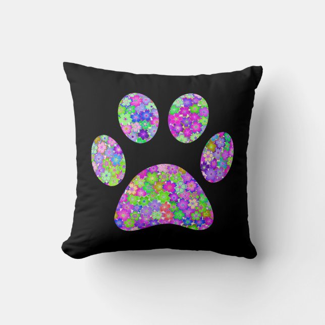 Paw Print Kissen (Vorderseite)