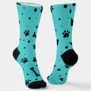 Paw Print Nachhaltige Premium-Crew-Socke Socken