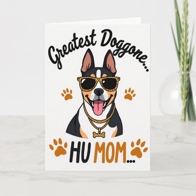 Paw Print Pattern Cool Canine Card Karte (Vorderseite)