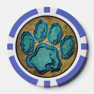 Paw Print Pokerchips