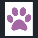 Paw Print Poster<br><div class="desc">Fun Paw Print Design für Tierfreunde!</div>