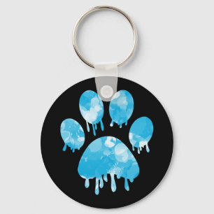 Paw Print Schlüsselanhänger