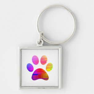 Paw Print Schlüsselanhänger
