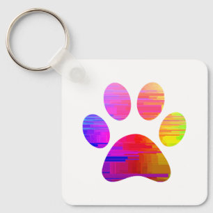Paw Print Schlüsselanhänger