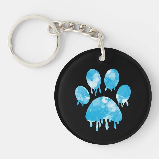 Paw Print Schlüsselanhänger (Vorderseite)
