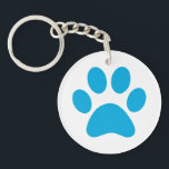 Paw Print Schlüsselanhänger<br><div class="desc">Fun Paw Print Design für Tierfreunde!</div>