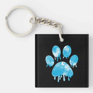 Paw Print Schlüsselanhänger