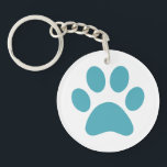 Paw Print Schlüsselanhänger<br><div class="desc">Fun Paw Print Design für Tierfreunde!</div>