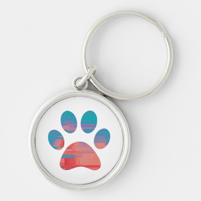 Paw Print Schlüsselanhänger (Vorne)