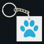 Paw Print Schlüsselanhänger<br><div class="desc">Fun Paw Print Design für Tierfreunde!</div>