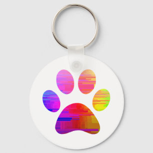 Paw Print Schlüsselanhänger