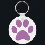 Paw Print Schlüsselanhänger<br><div class="desc">Fun Paw Print design for animal lovers!</div>