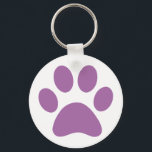 Paw Print Schlüsselanhänger<br><div class="desc">Fun Paw Print design for animal lovers!</div>
