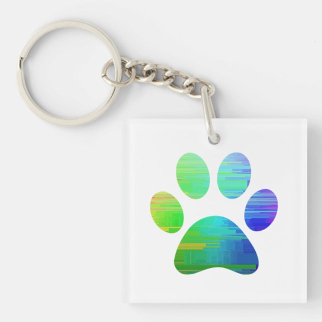 Paw Print Schlüsselanhänger (Vorderseite)