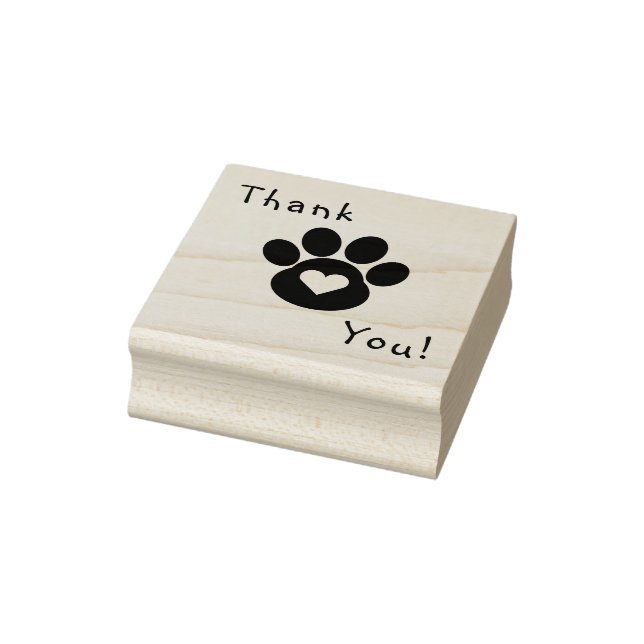 Paw Print Vielen Dank Briefmarke Gummistempel (Stempel)