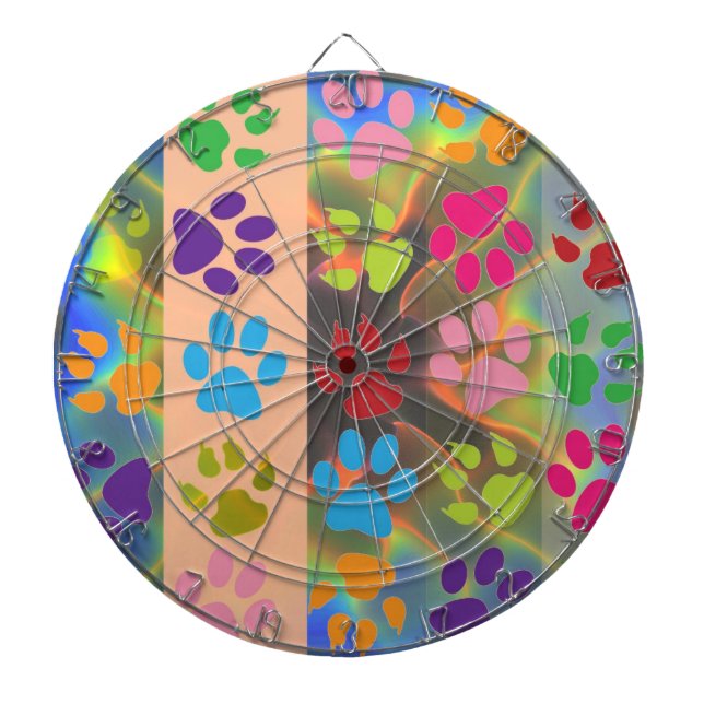 Paw Prints Dart Board Dartscheibe (vorne)