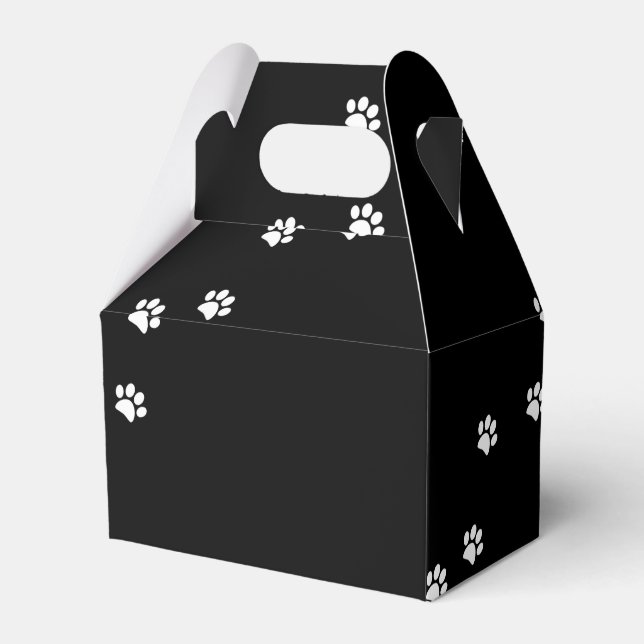 Paw Prints Favor Box Geschenkschachtel (Vorderseite)