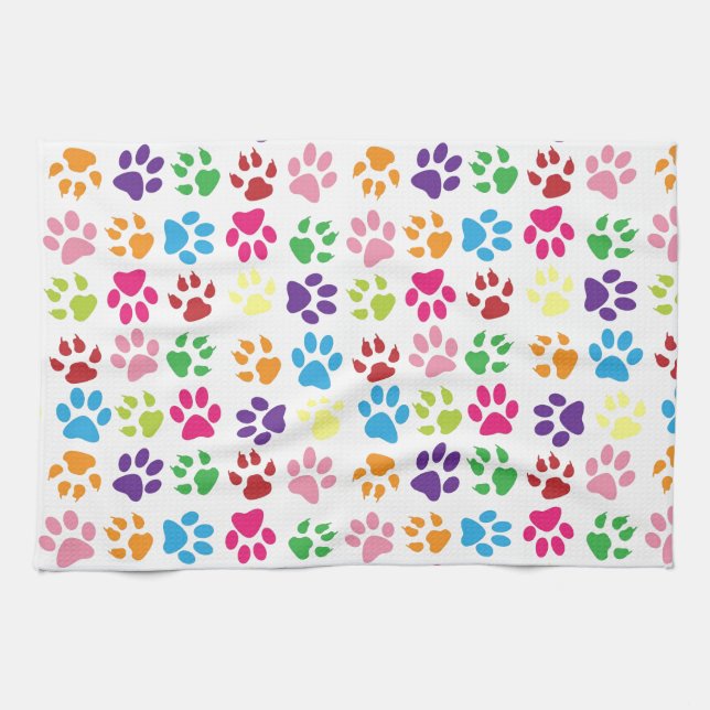 Paw Prints Handtuch (Horizontal)