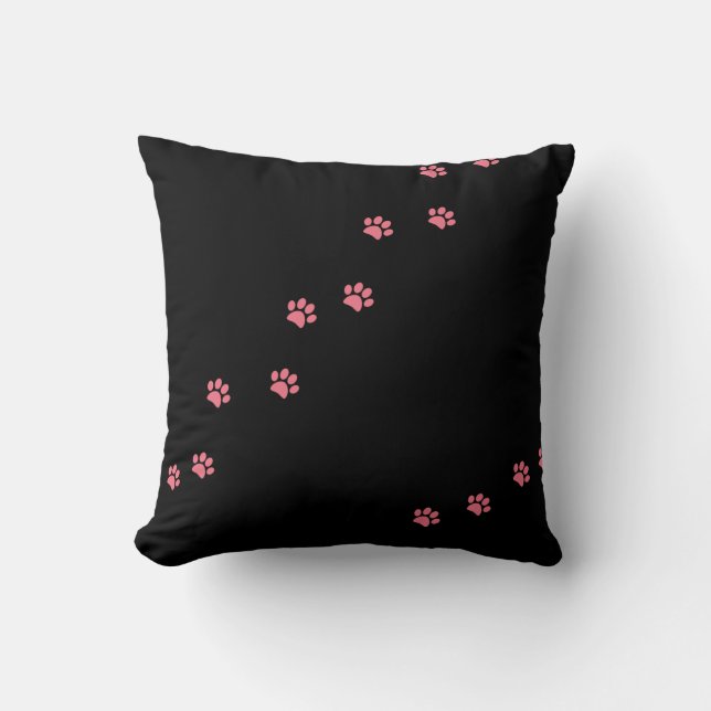 Paw Prints Kissen (Vorderseite)