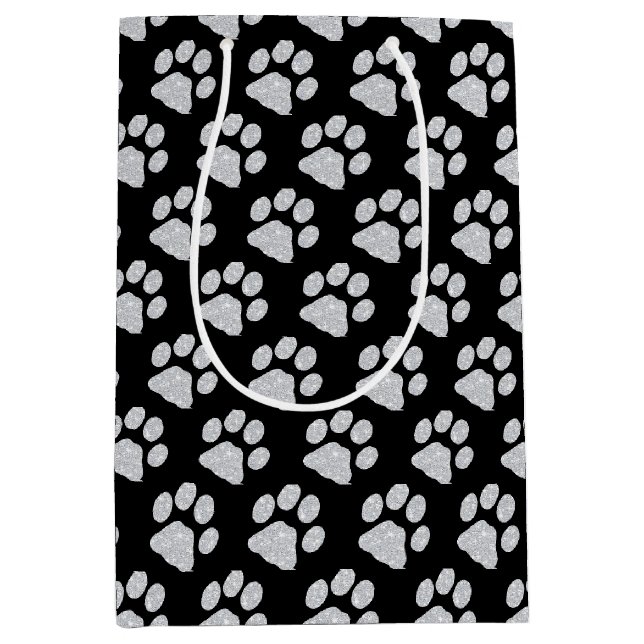 Paw Prints Mittlere Geschenktüte (Vorderseite)