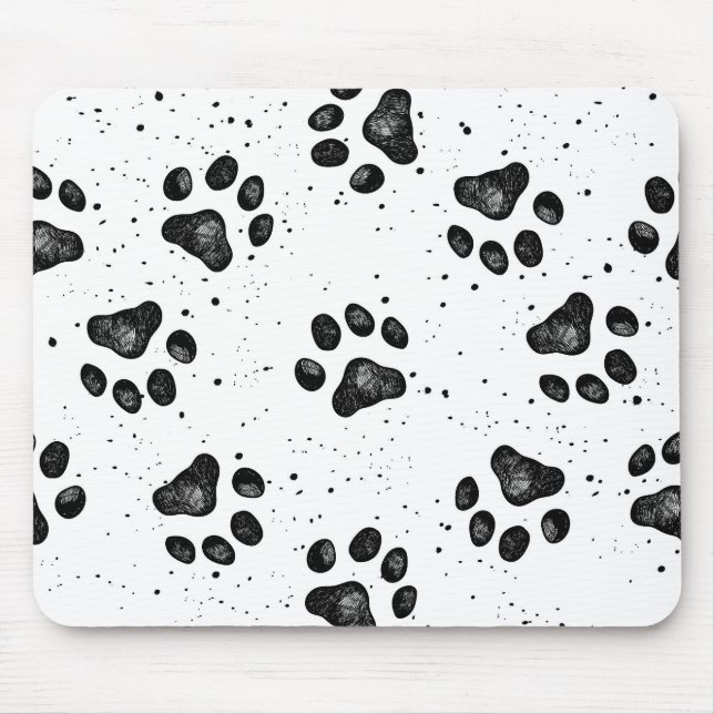 Paw Prints Mousepad (Vorne)