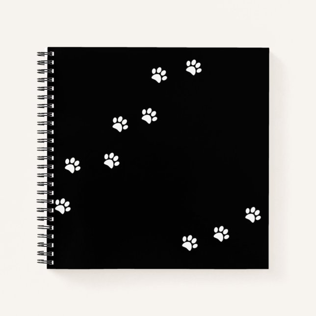 Paw Prints-Notebook Notizbuch (Vorderseite)