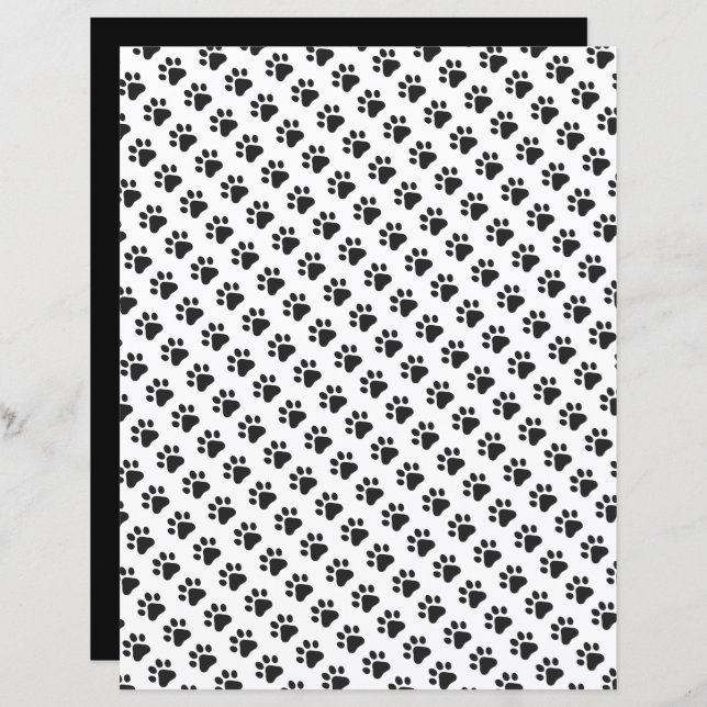 Paw Prints Pets Cat Dog Animal Scrapbook Spaß (Vorne/Hinten)