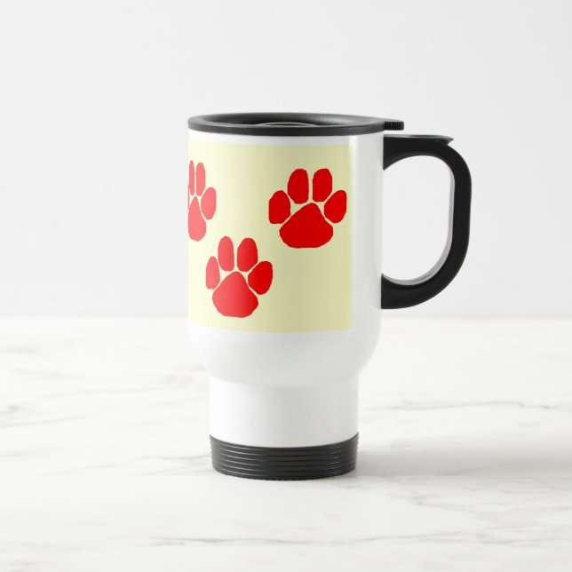 Paw Prints Reisebecher (Rechts)