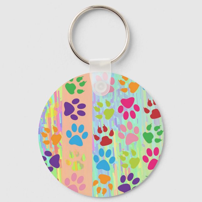 Paw Prints Schlüsselanhänger (Vorderseite)