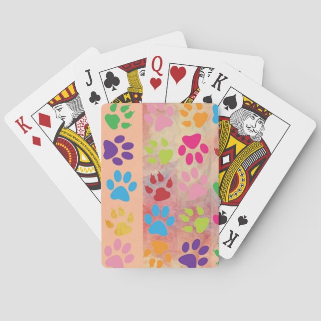 Paw Prints Spielkarten (Rückseite)