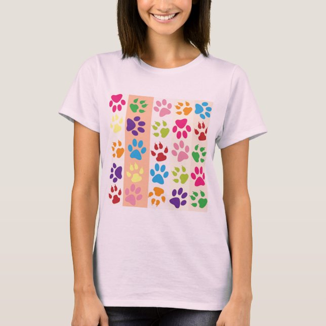Paw Prints T - Shirt (Vorderseite)