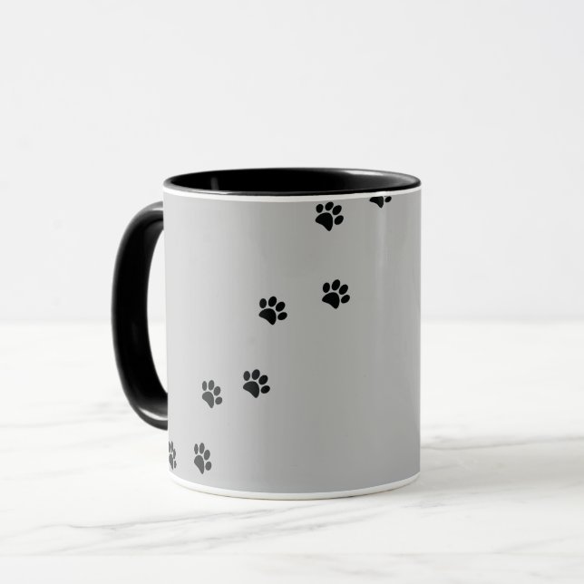 Paw Prints Tasse (Vorderseite Links)