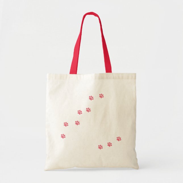 Paw Prints Tragetasche (Vorne)