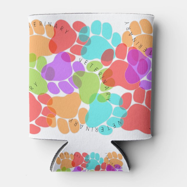 Paw Prints Veterinary Dosenkühler (Vorderseite)