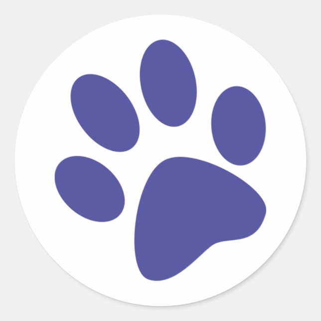 Paw Runder Aufkleber (Vorderseite)