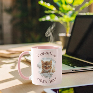 Paw-Sehnen nur Katzenrosa Foto Tasse
