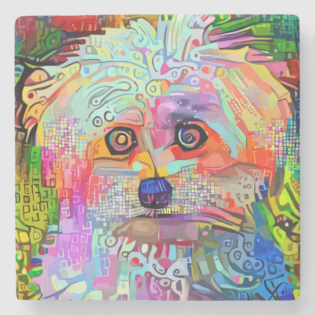 Paw-Side Steinuntersetzer (Vorderseite)