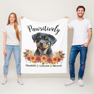 Paw-sitiv dankbar dankbar gesegnet süßer Hund Fleecedecke