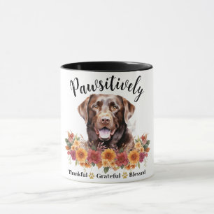 Paw-sitiv dankbar dankbar gesegnet süßer Hund Tasse