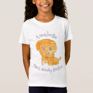 Paw-sitiv Perfekter Süßer Goldener Welpen Hund Kin T-Shirt