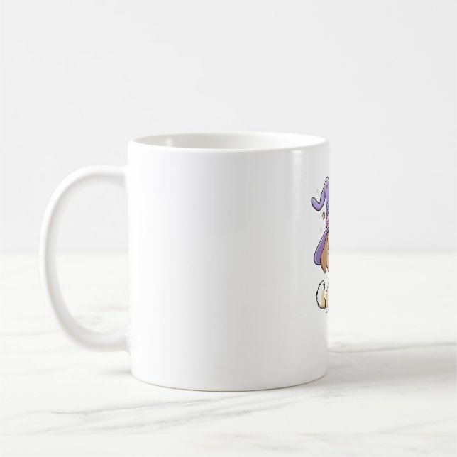 Paw-sitive Vibes Only Cute Dog With Bubble Tea Hal Kaffeetasse (Links)