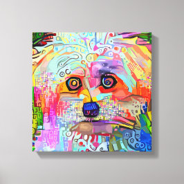Paw-sitive Vibes Stretched Canvas Print Leinwanddruck