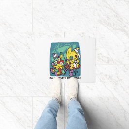 Paw-sitively Frightful | Monstrous Cats Halloween  Fußmatte