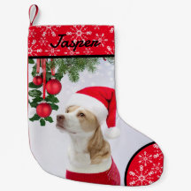 Paw Snowflake Weihnachts-Strumpf