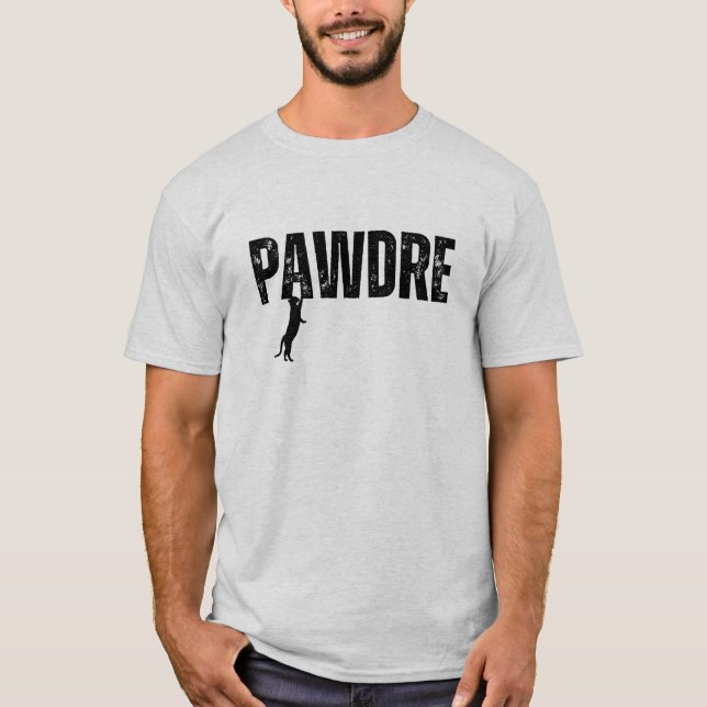 Pawdre Cat Vater - Funny Cat Lover Geschenk für Vä T-Shirt (Vorderseite)